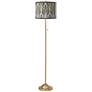 Calathea Gem Giclee Warm Gold Stick Floor Lamp