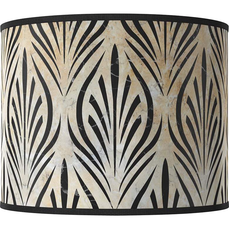 Image 1 Calathea Gem White Giclee Round Drum Lamp Shade 14x14x11 (Spider)