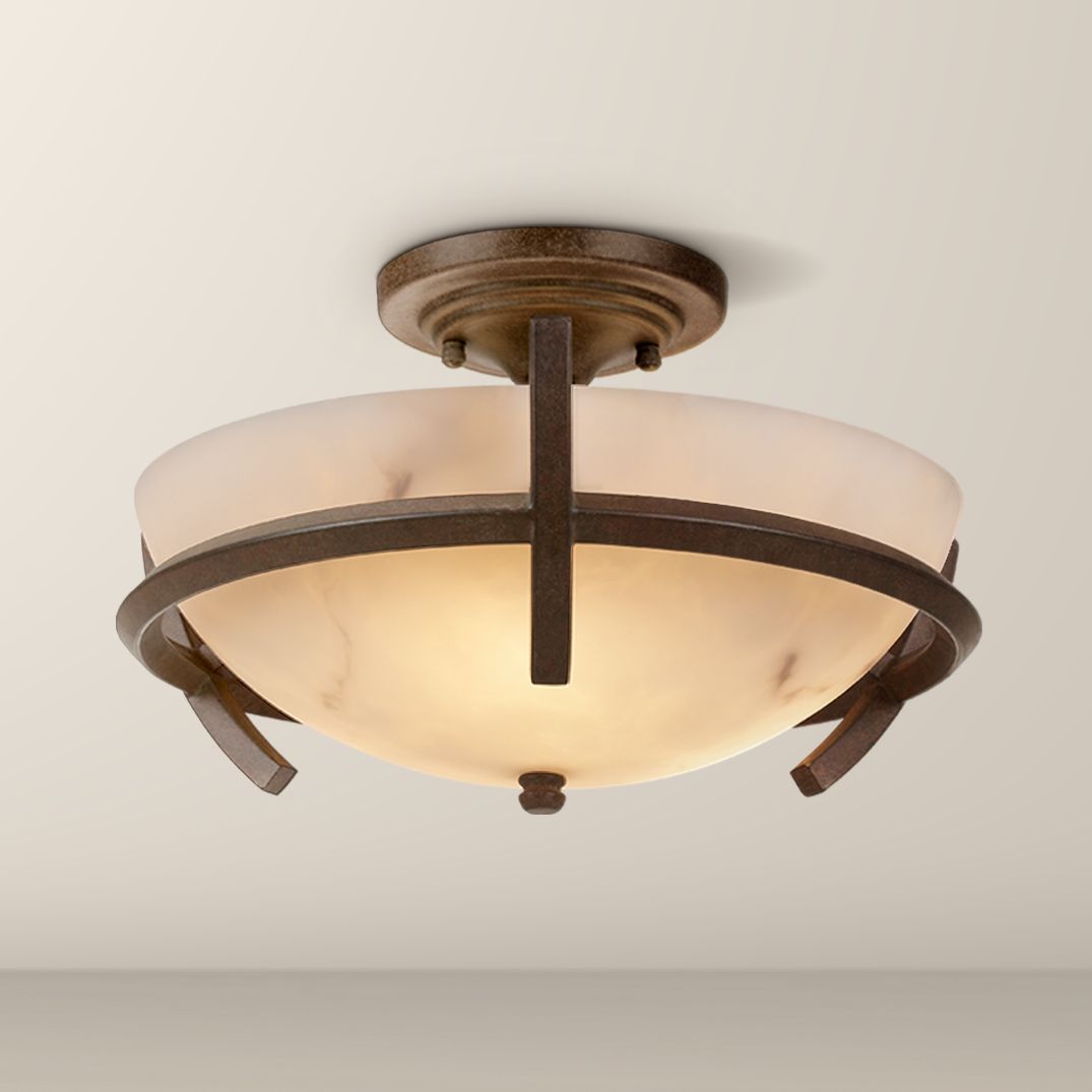 asian flush mount ceiling light