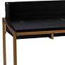 Caldlin 45 1/2" Wide Black and Gold Flip-Top Desk