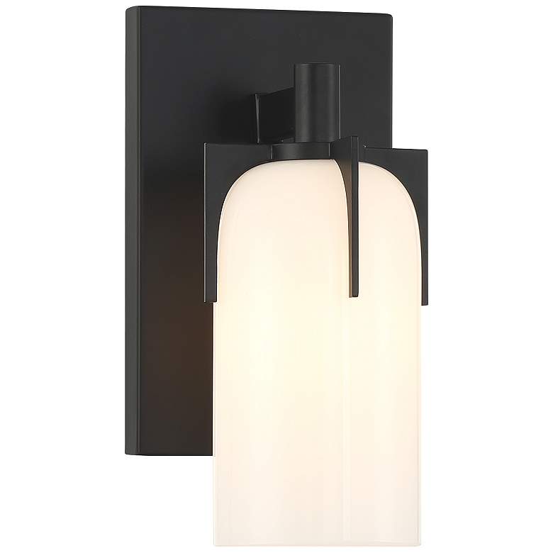 Image 1 Caldwell 1-Light Bathroom Vanity Light in Matte Black