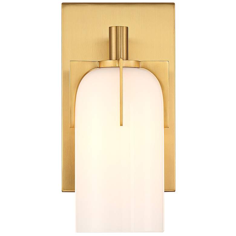 Image 4 Caldwell 1-Light Bathroom Vanity Light in Warm Brass more views