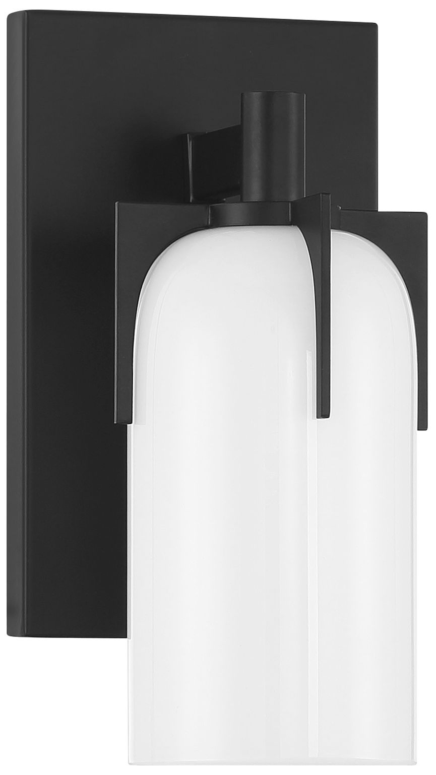 Image 2 Caldwell 1-Light Wall Sconce in Matte Black more views