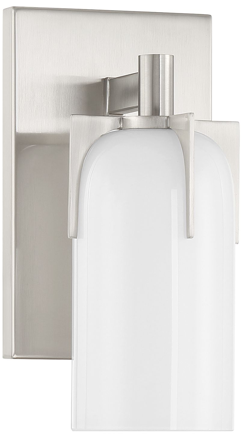 Image 2 Caldwell 1-Light Wall Sconce in Satin Nickel more views