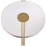 4_Caldwell 11 3/4" Wide High Shining Gold Round Side Table more views
