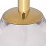 6_Caldwell 11 3/4" Wide High Shining Gold Round Side Table more views
