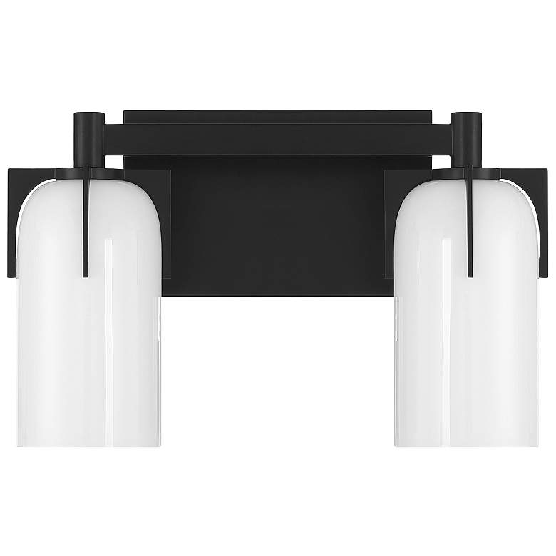 Image 2 Caldwell 2-Light Bathroom Vanity Light in Matte Black more views