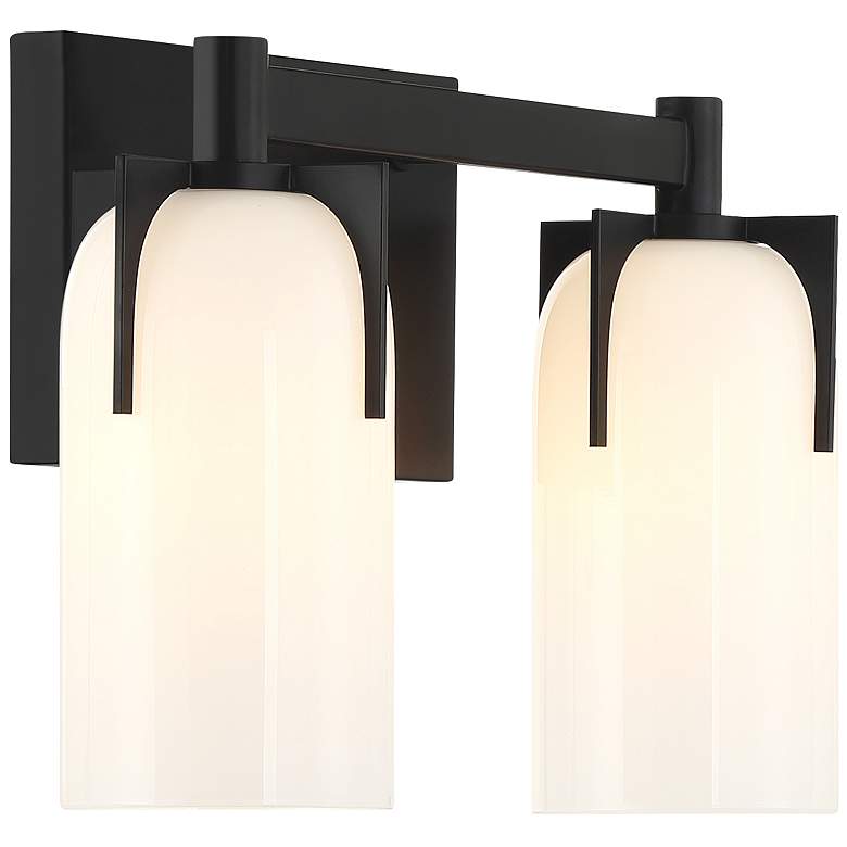 Image 4 Caldwell 2-Light Bathroom Vanity Light in Matte Black more views