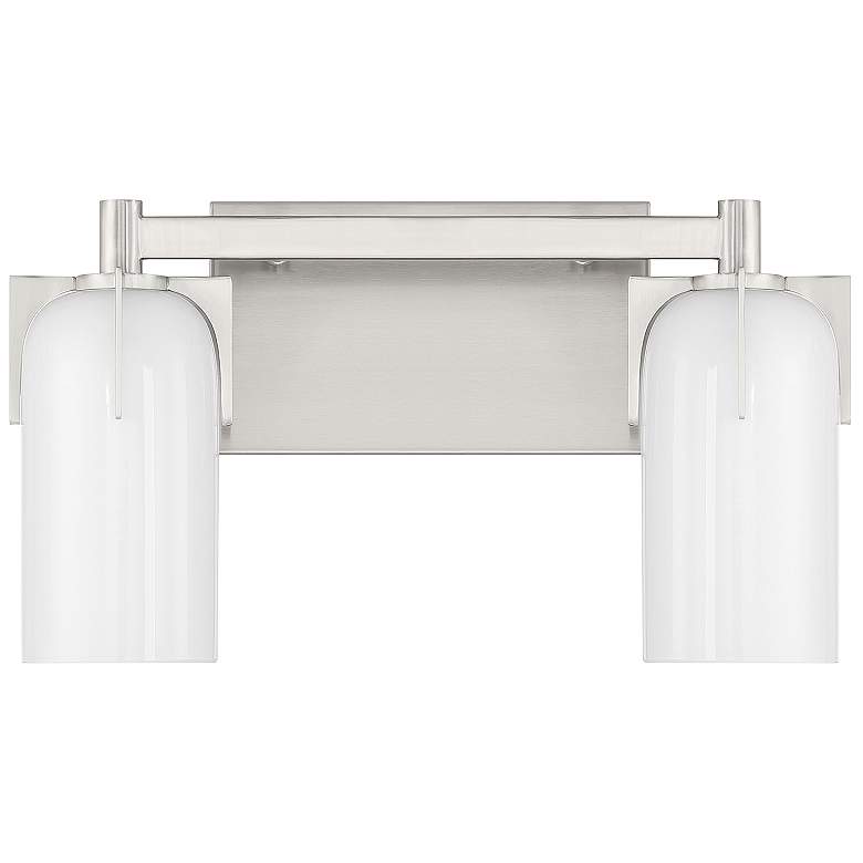 Image 2 Caldwell 2-Light Bathroom Vanity Light in Satin Nickel more views