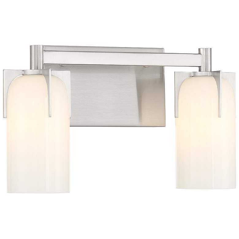 Image 3 Caldwell 2-Light Bathroom Vanity Light in Satin Nickel more views
