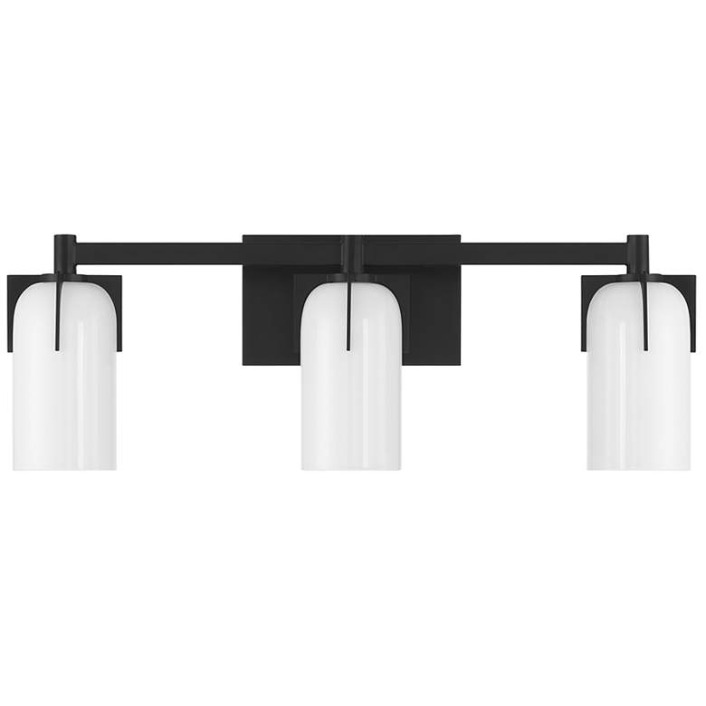 Image 2 Caldwell 3-Light Bathroom Vanity Light in Matte Black more views