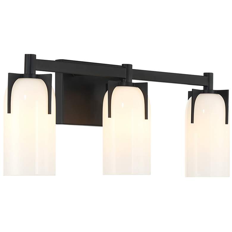 Image 4 Caldwell 3-Light Bathroom Vanity Light in Matte Black more views