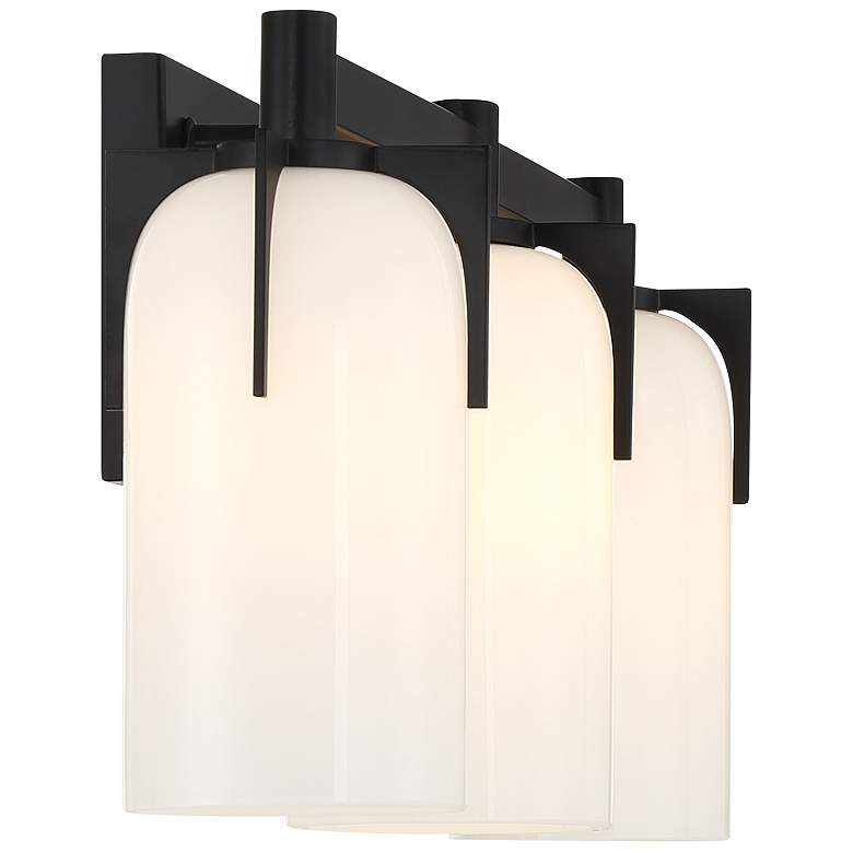 Image 5 Caldwell 3-Light Bathroom Vanity Light in Matte Black more views