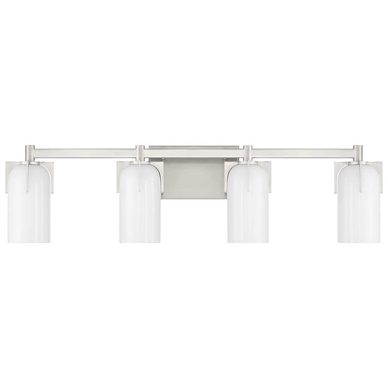 Image 2 Caldwell 4-Light Bathroom Vanity Light in Satin Nickel more views