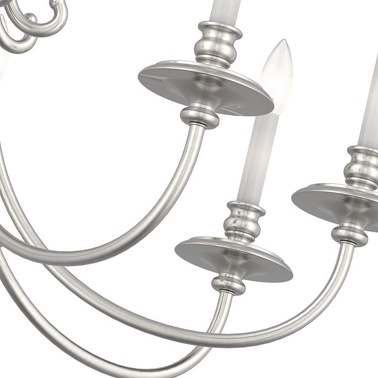 Image 5 Caldwell 8 Light Brushed Nickel Chandelier more views