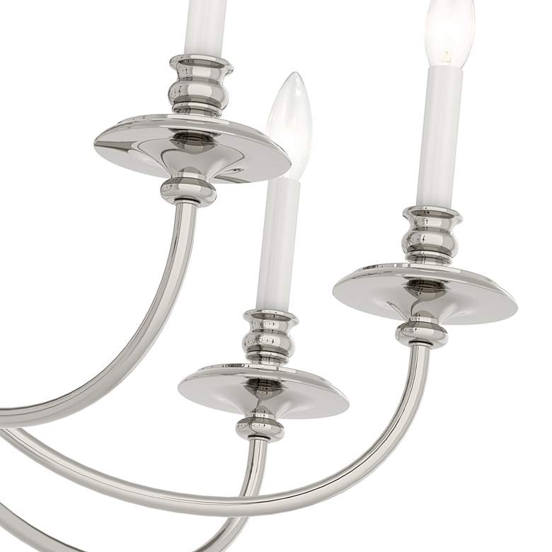 Image 5 Caldwell 8 Light Polished Nickel Chandelier more views