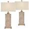 Caldwell Hammered Base Table Lamps Set of 2