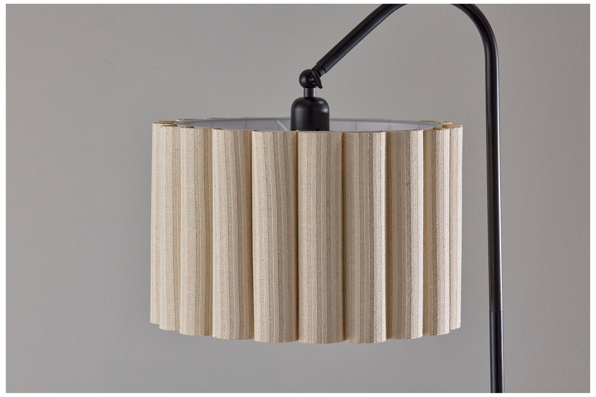 Caldwell Shelf Floor Lamp- Black
