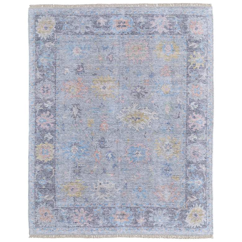 Image 1 Caldwell Transitional Floral & Botanical Hand Woven Blue Area Rug 8979F