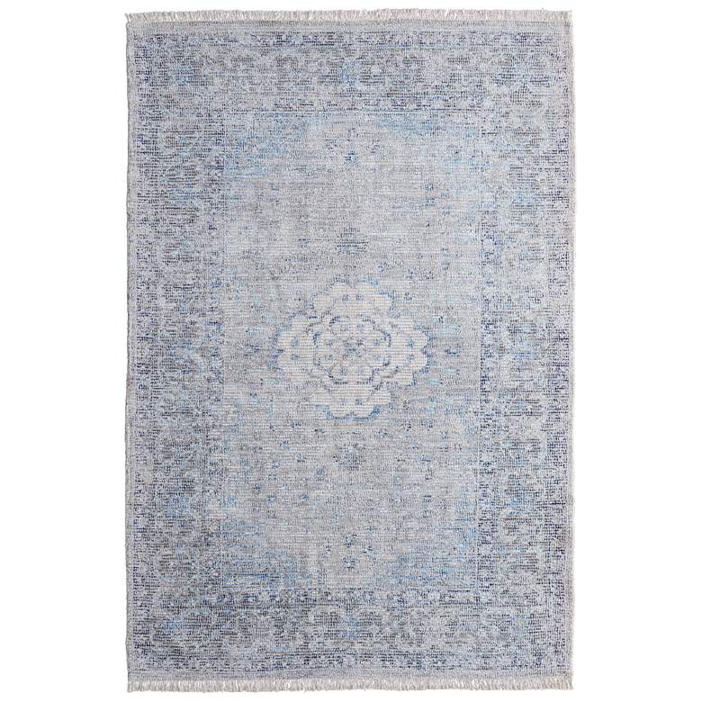 Image 1 Caldwell Transitional Medallion Hand Woven Gray Area Rug 8108F