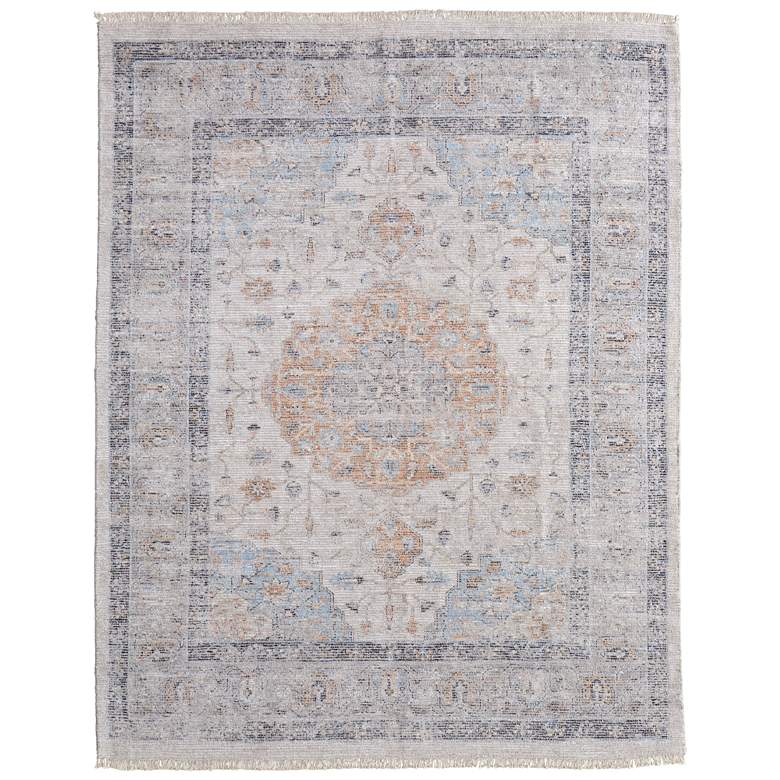 Image 1 Caldwell Transitional Medallion Hand Woven Ivory Area Rug 8980F