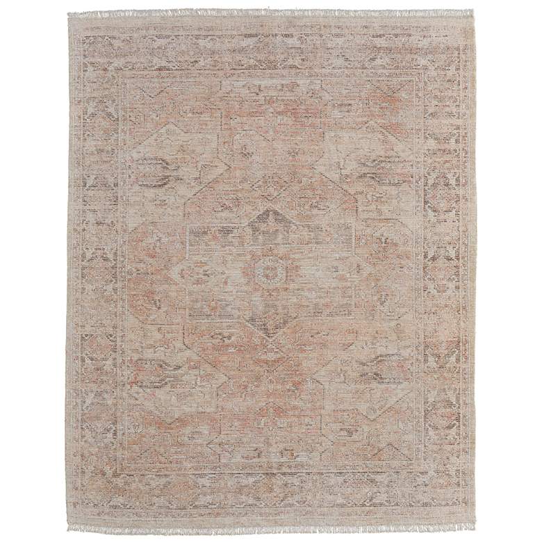 Image 1 Caldwell Transitional Medallion Hand Woven Orange Area Rug 8977F