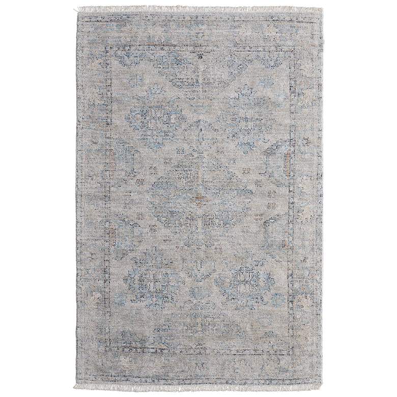 Image 1 Caldwell Transitional Oriental Hand Woven Blue Area Rug 8801F