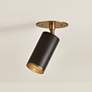 Thumbnail1 of Caleb 4 3/4" Wide Patina Brass and Bronze Ceiling Light