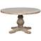 Caleb 55" Wide Reclaimed Desert Wood Round Rustic Dining Table