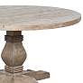 2_Caleb 55" Wide Reclaimed Desert Wood Round Rustic Dining Table more views