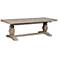 Caleb 94" Wide Distressed Wood Rectangular Dining Room Trestle Table