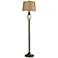 Caledon 63" High Mercury Glass and Bronze Floor Lamp