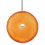 Caledonia 10"W Orange Honeycomb Glass LED Mini Pendant Light