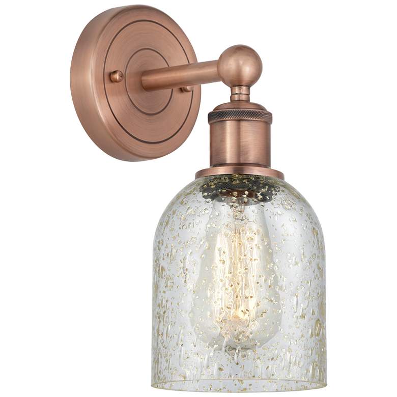 Image 1 Caledonia 11.5"High Antique Copper Sconce With Mica Shade