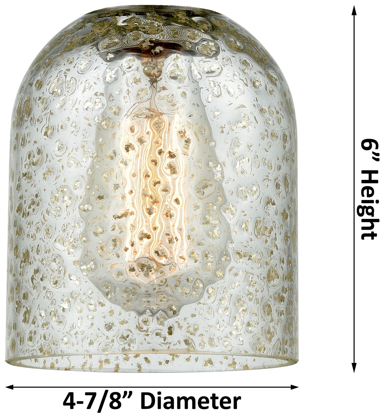 Caledonia 11 1/4" High Black Mica Glass 2-Light Wall Sconce