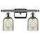 Caledonia 16" 2-Light Polished Chrome Bath Light w/ Mica Shade