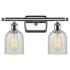 Caledonia 16"W 2 Light Polished Chrome Bath Vanity Light w/ Mouchette