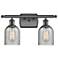 Caledonia 2 Light 16" LED Bath Light - Oil Rubbed Bronze - Charcoal Sh