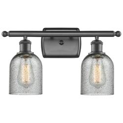 Caledonia 2 Light 16" LED Bath Light - Oil Rubbed Bronze - Charcoal Sh