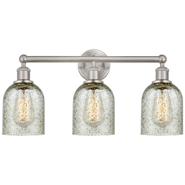 Image 1 Caledonia 23" 3-Light Brushed Satin Nickel Bath Light w/ Mica Shade