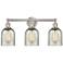 Caledonia 23" 3-Light Brushed Satin Nickel Bath Light w/ Mica Shade