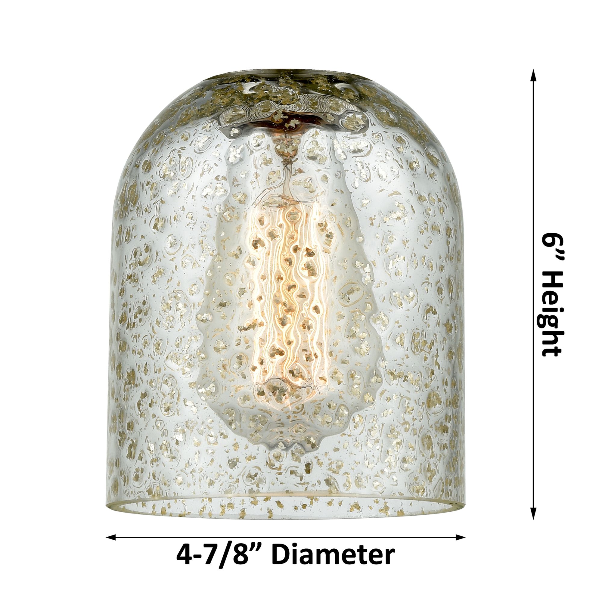 Image 5 Caledonia 23" 3-Light Oil Rubbed Bronze Bath Light w/ Mouchette Shade more views