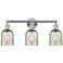 Caledonia 23" Wide 3 Light Polished Chrome Bath Vanity Light w/ Mica S