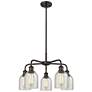 Caledonia 23"W 5 Light Oil Rubbed Bronze Stem Hung Chandelier w/ Mica 