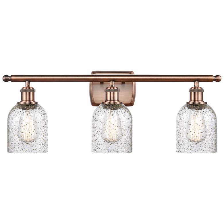 Image 1 Caledonia 26" 3-Light Antique Copper Bath Light w/ Mica Shade