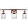 Caledonia 26" 3-Light Antique Copper Bath Light w/ Mica Shade