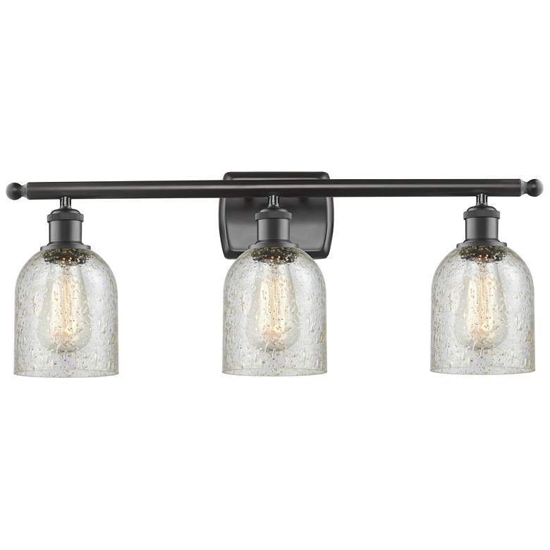 Image 1 Caledonia 26" 3-Light Oil Rubbed Bronze Bath Light w/ Mica Shade
