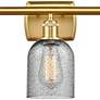 2_Caledonia 26" 3-Light Satin Gold Bath Light w/ Charcoal Shade more views