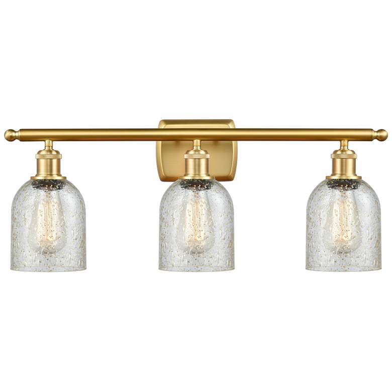 Image 1 Caledonia 26" 3-Light Satin Gold Bath Light w/ Mica Shade