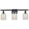 Caledonia 26" Wide 3 Light Matte Black Bath Vanity Light w/ Mouchette